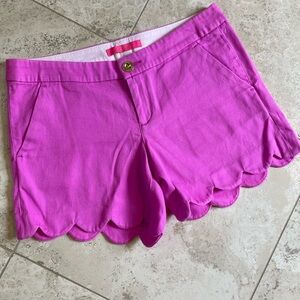 Lilly Pulitzer 5” Buttercup Scallop Hem Short Amethyst NWT women size 2